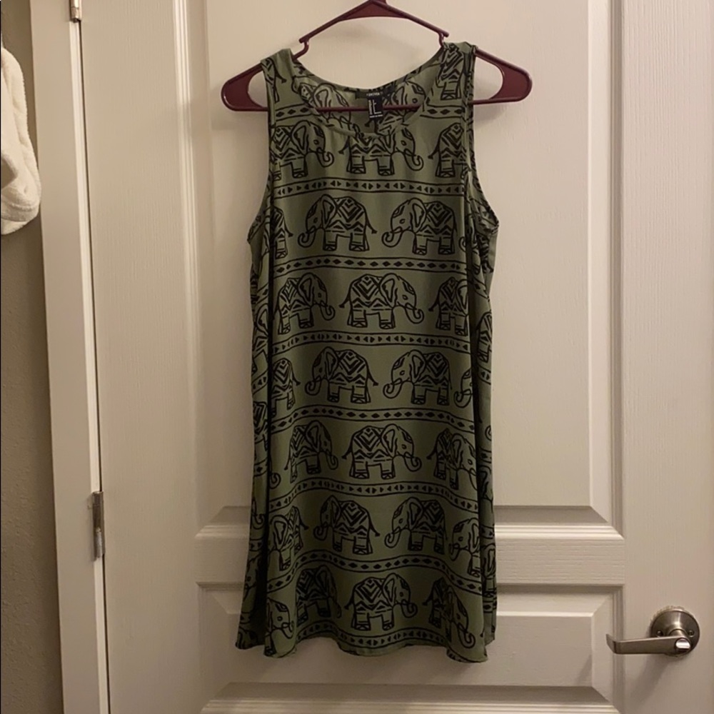Boho elephant print dress from Forever 21